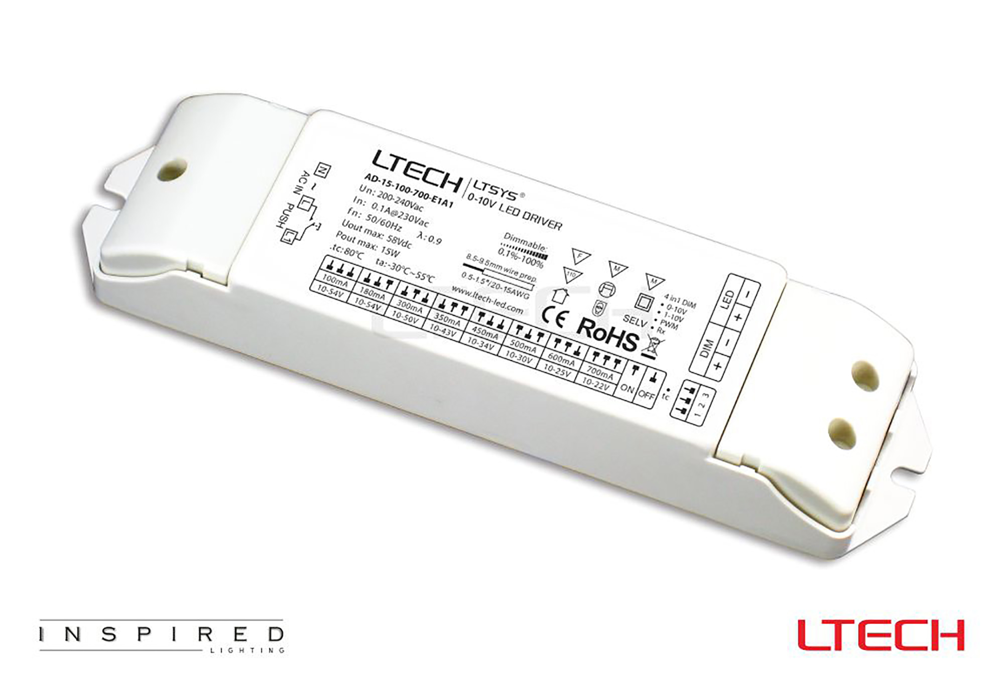 1-10V Constant Current Drivers LTECH 1-10V Driver 1-10V Constant Current Drivers LTECH 1-10V Driver